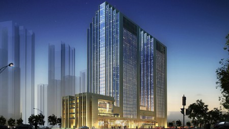 6966集团集团总部夜景图